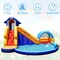 Shark-Themed Inflatable Water Slide Bounce House 4 Kids Outdoor Play